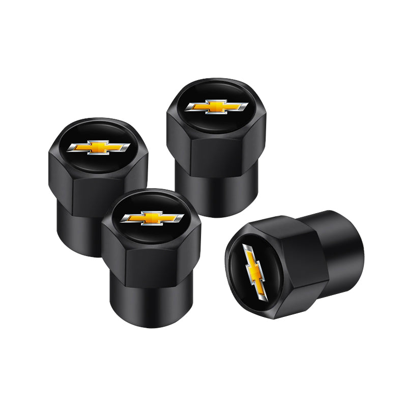 Chevrolet Tire Valve Caps - 4Pcs