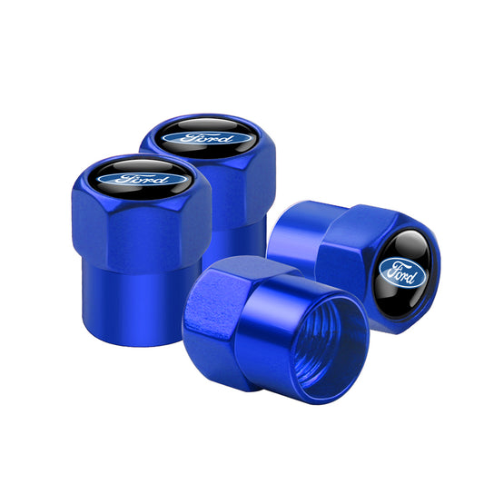 Ford Valve Stem Caps Blue