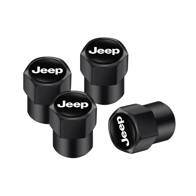 Jeep Tire Valve Stem Caps Black